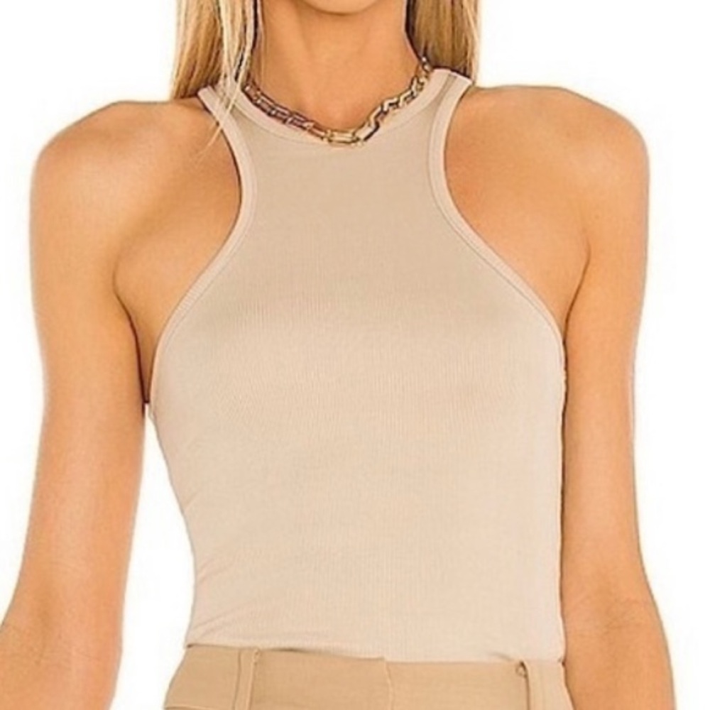 Anine Bing Beige Morgan Tank Top size XS